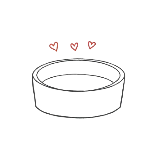 Doodle de cuenco de comida